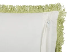 Cuscino decorativo FILIX Cotone 45 x 45 cm Verde Trama floreale