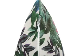 Cuscino decorativo GASTERIA Velluto 45 x 45 cm Verde Trama di piante