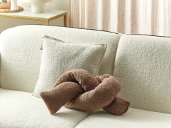 Cuscino decorativo GLADIOLUS Bouclé 172 x 14 cm Marrone Tinta unita