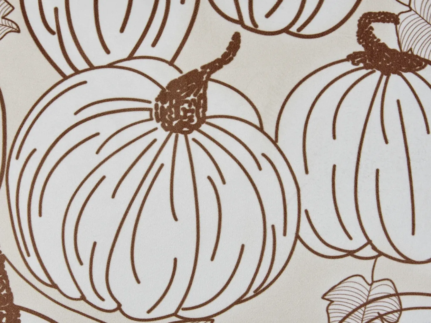 Cuscino decorativo GOURD Velluto 45 x 45 cm Beige Trama di piante