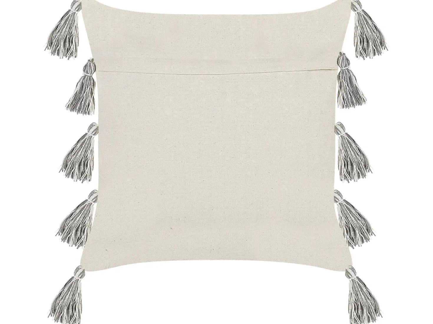 Cuscino decorativo HELICONIA Cotone 45 x 45 cm Beige A strisce