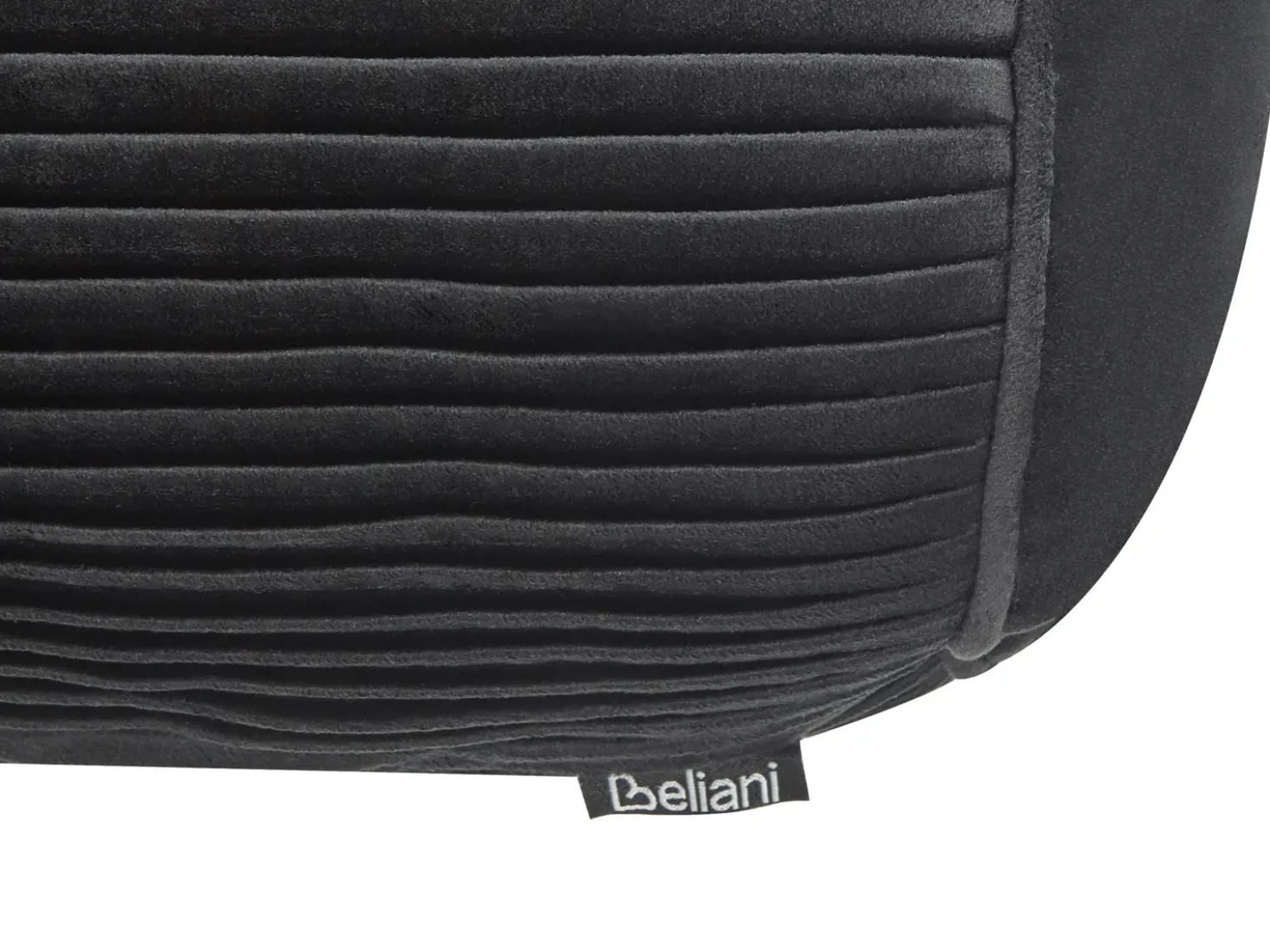 Cuscino decorativo JONQUIL Velluto 22 x 60 cm Nero Tinta unita