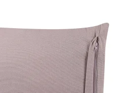 Cuscino decorativo KALMIA Velluto 45 x 45 cm Rosa Trama floreale