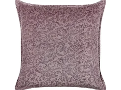 Cuscino decorativo KALMIA Velluto 45 x 45 cm Rosa Trama floreale