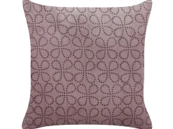 Cuscino decorativo LARKSPUR Velluto 45 x 45 cm Rosa Trama geometrica