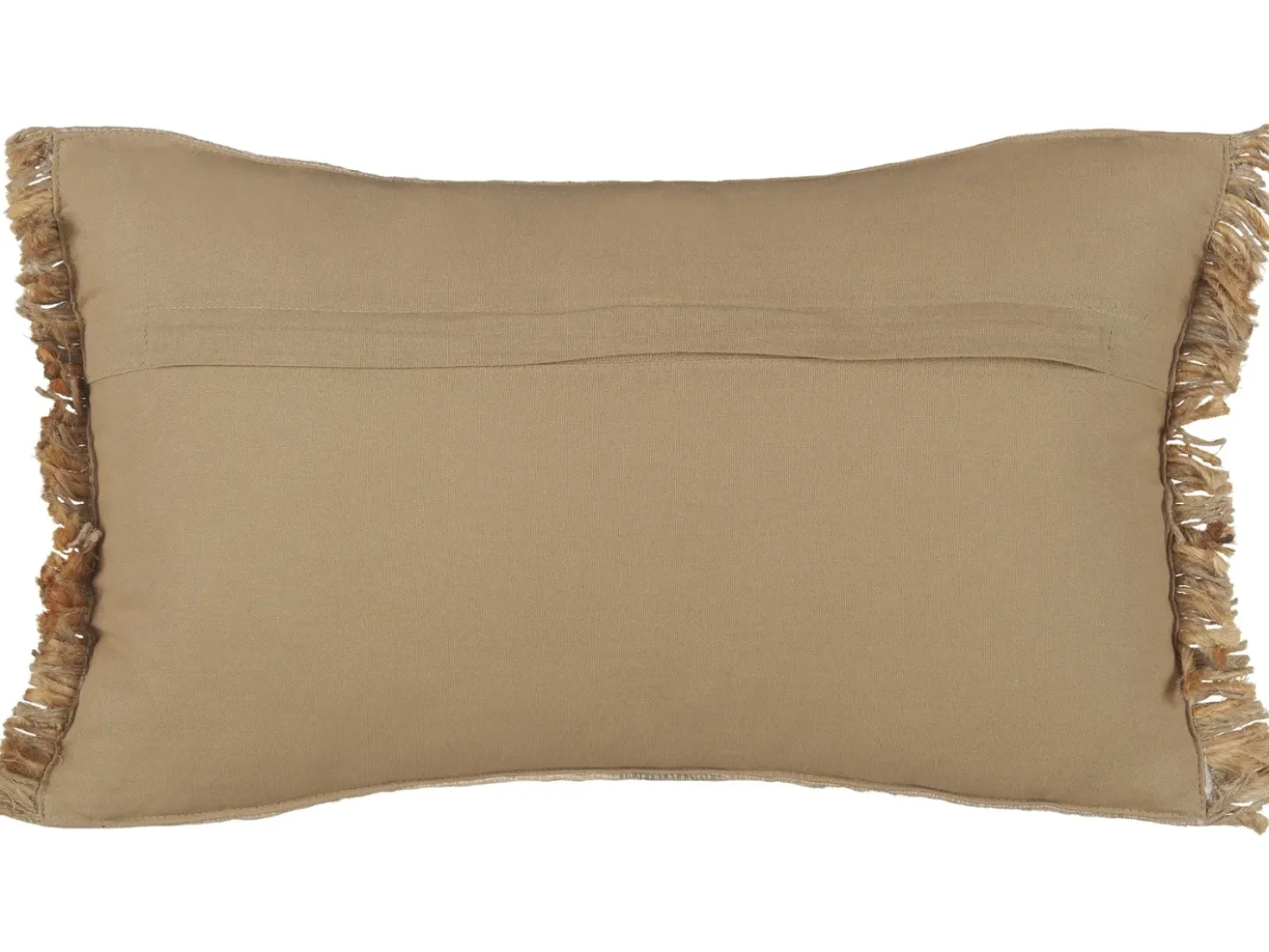 Cuscino decorativo LEDUM Iuta 30 x 50 cm Beige A strisce