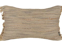 Cuscino decorativo LEDUM Iuta 30 x 50 cm Beige A strisce