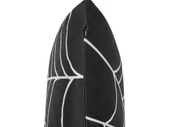 Cuscino decorativo LYCORIS Velluto 45 x 45 cm Nero Trama astratta