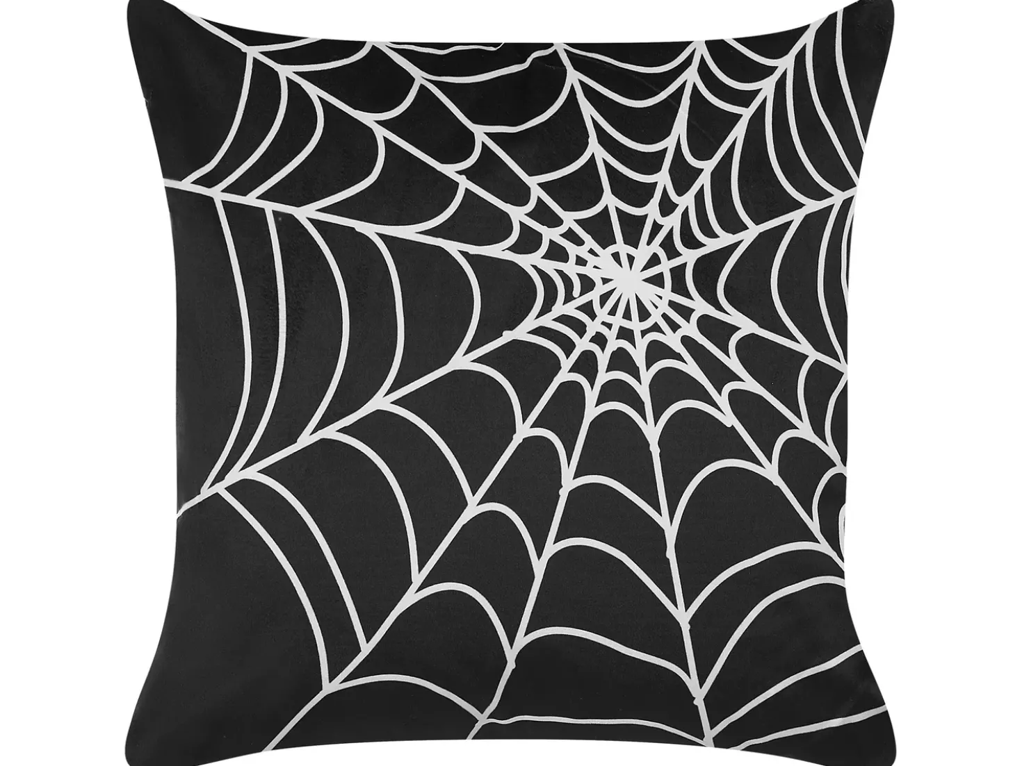 Cuscino decorativo LYCORIS Velluto 45 x 45 cm Nero Trama astratta