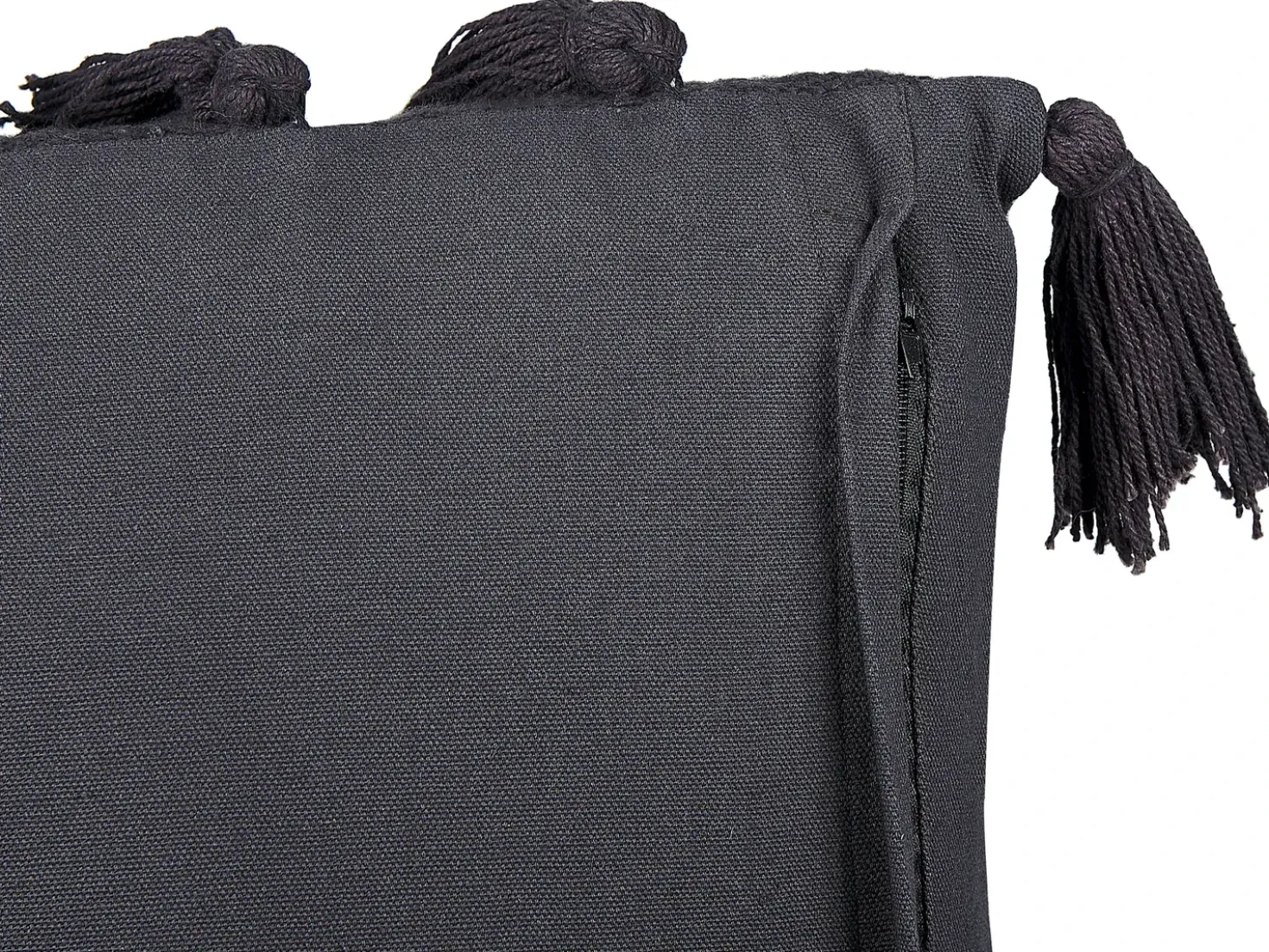 Cuscino decorativo LYTHRUM Cotone 55 x 35 cm Grigio scuro Tinta unita