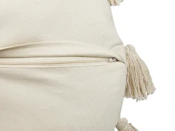 Cuscino decorativo MADIA Cotone 45 x 45 cm Beige chiaro Tinta unita