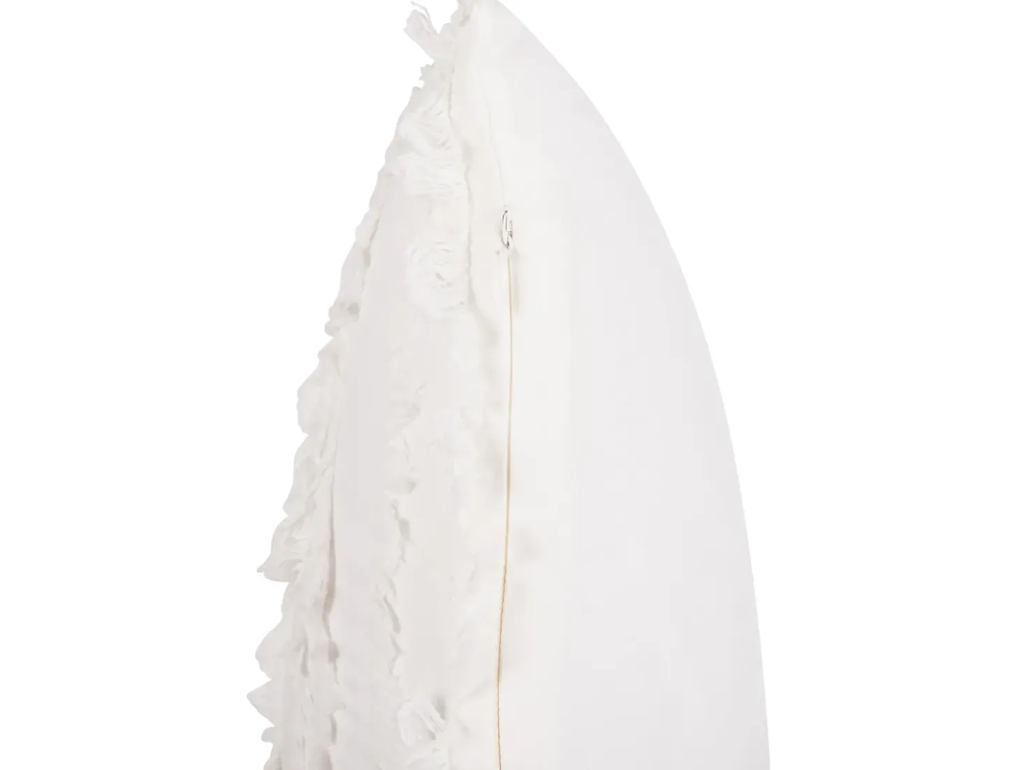 Cuscino decorativo MAKNEH Cotone 45 x 45 cm Bianco Tinta unita