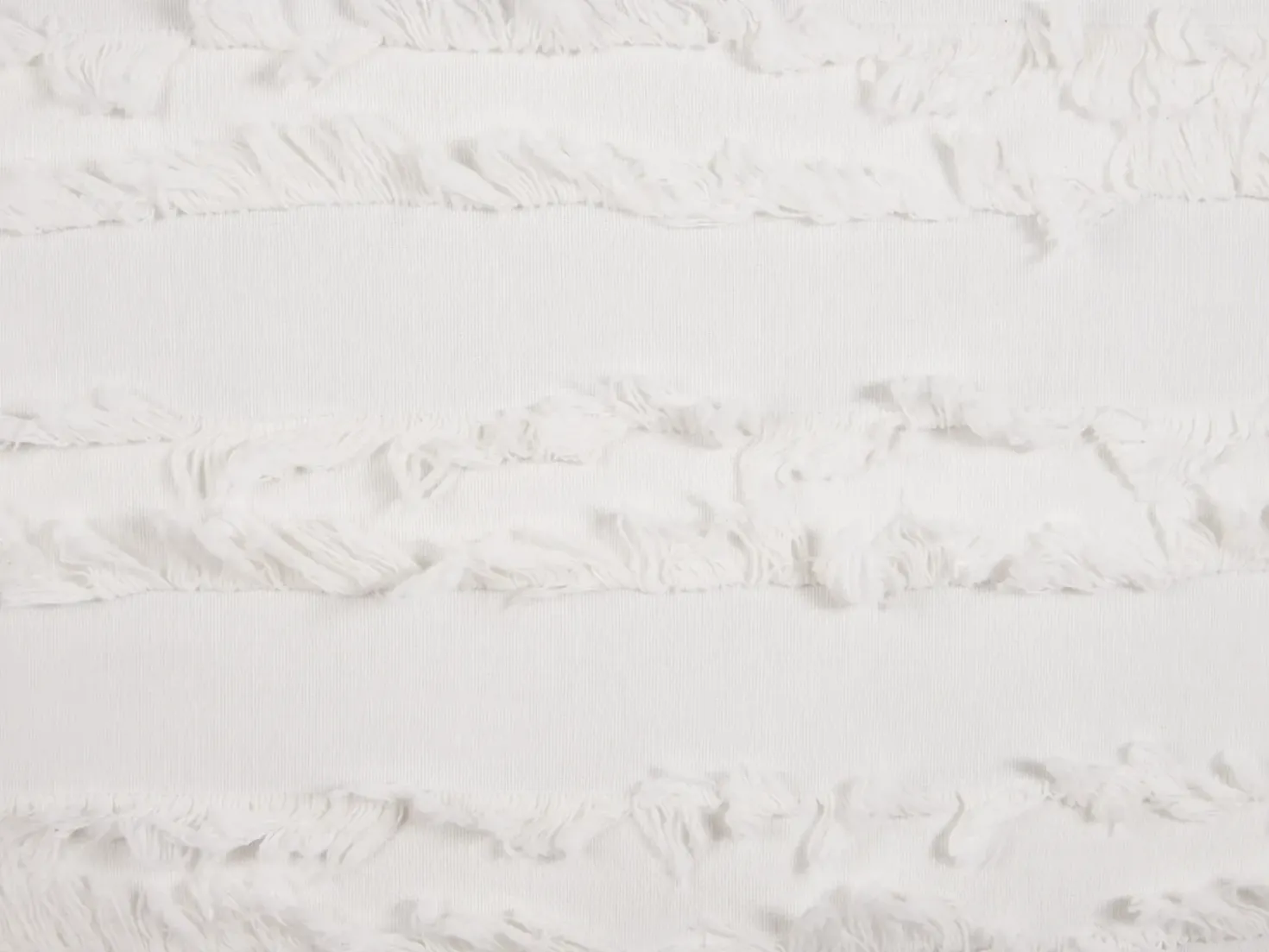 Cuscino decorativo MAKNEH Cotone 45 x 45 cm Bianco Tinta unita