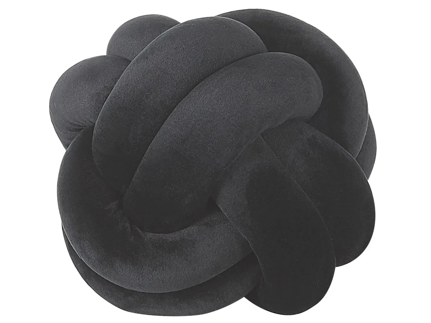 Cuscino decorativo MALNI Velluto 20 x 20 cm Nero Tinta unita