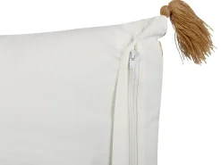 Cuscino decorativo MALUS Cotone 45 x 45 cm Marrone chiaro Trama orientale