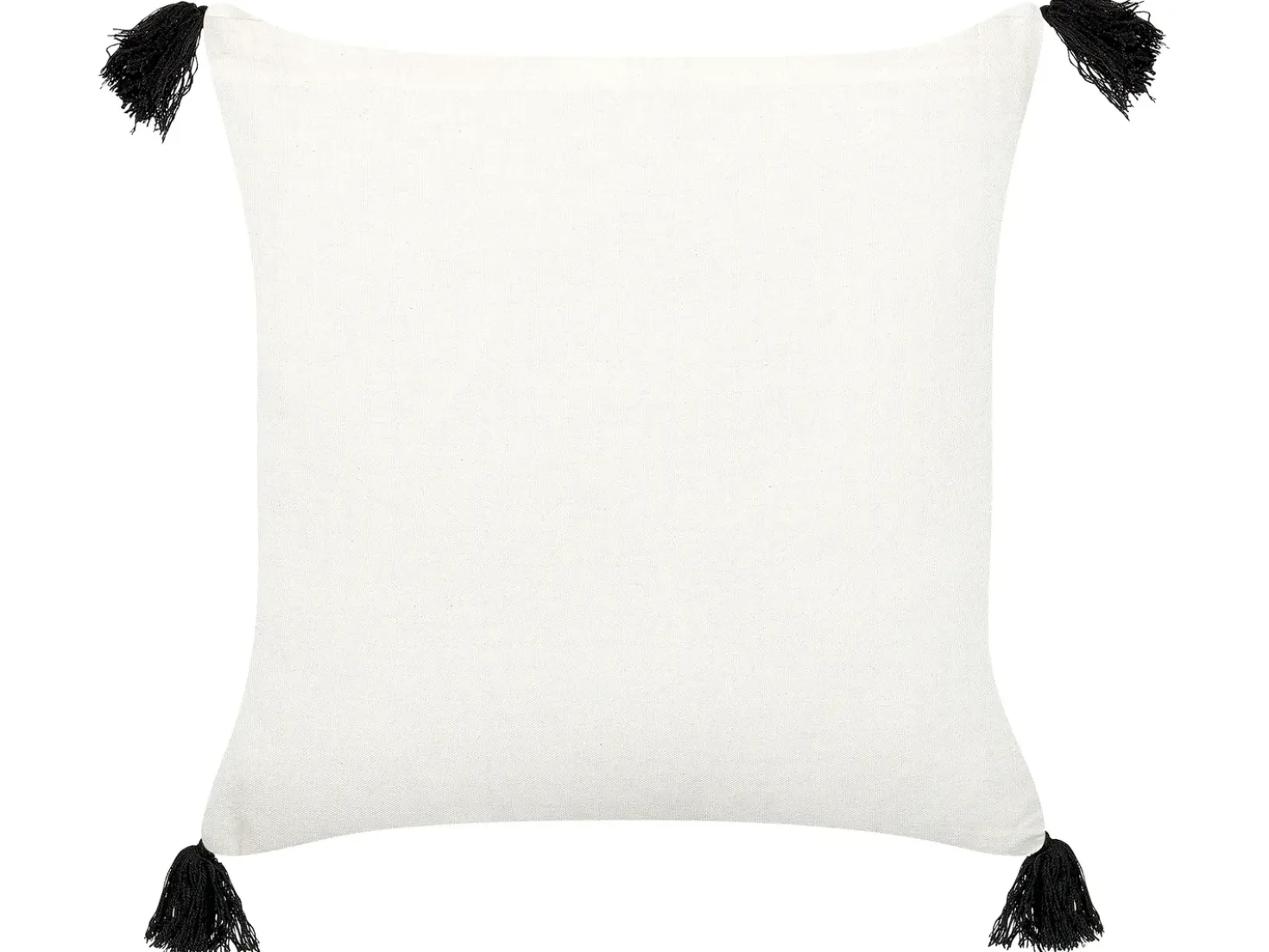 Cuscino decorativo MAYS Cotone 45 x 45 cm Bianco Trama geometrica