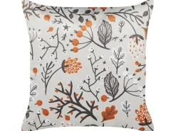 Cuscino decorativo MONTBRETIA Velluto 45 x 45 cm Multicolore Trama di piante