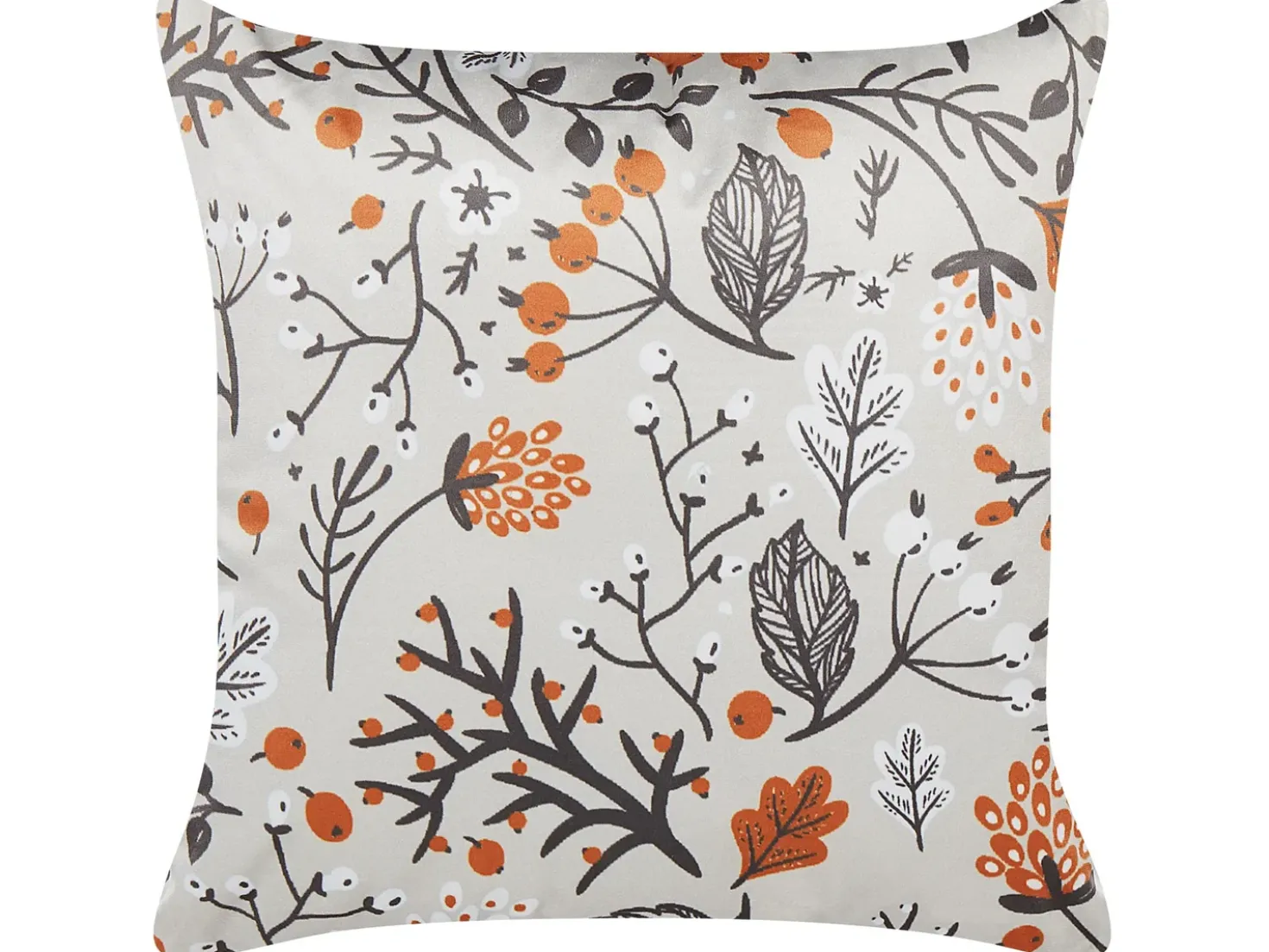 Cuscino decorativo MONTBRETIA Velluto 45 x 45 cm Multicolore Trama di piante