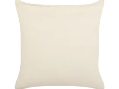 Cuscino decorativo MYRICA Cotone 45 x 45 cm Bianco Trama geometrica