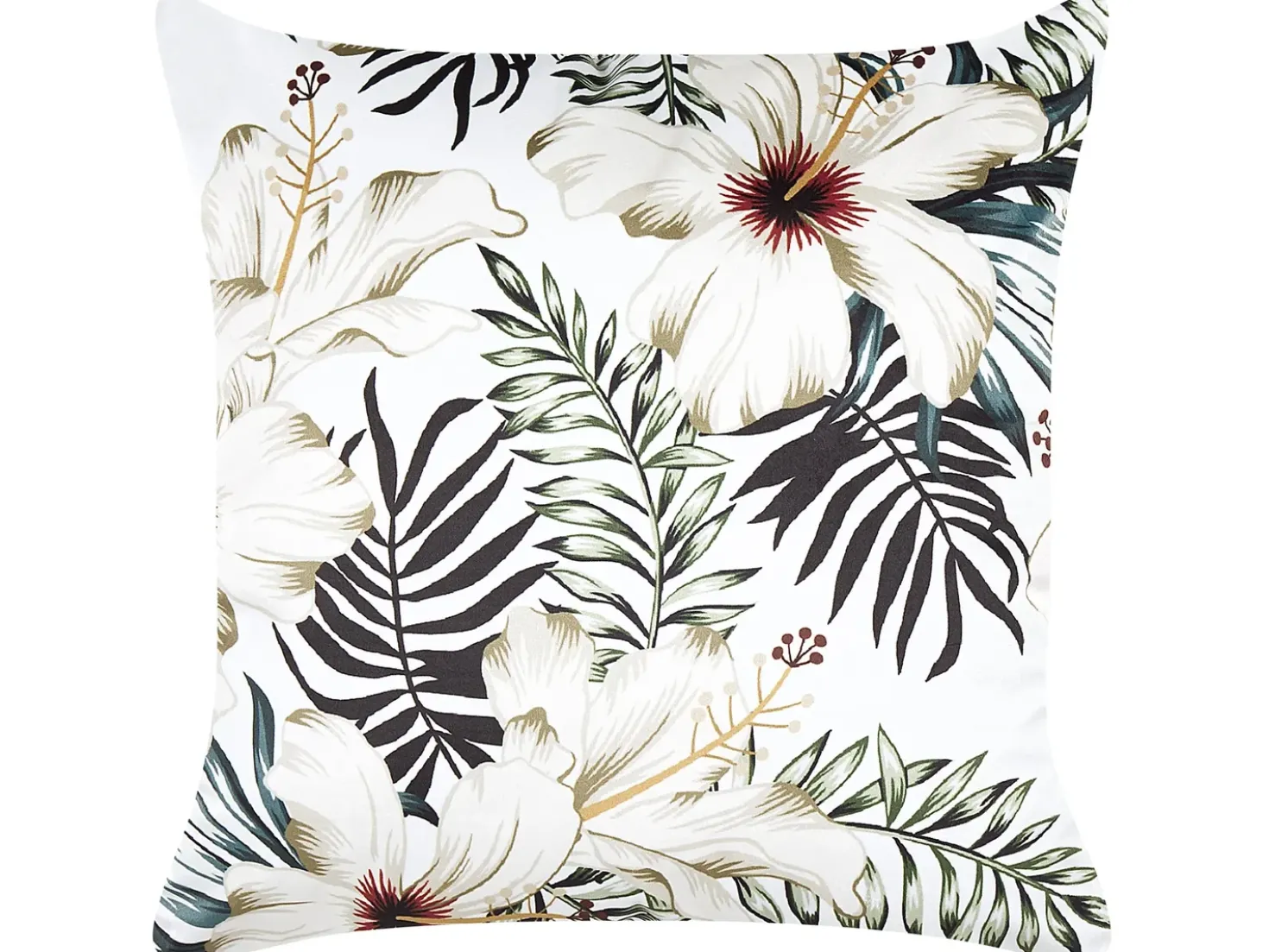 Cuscino decorativo OKRA Velluto 45 x 45 cm Multicolore Trama di piante