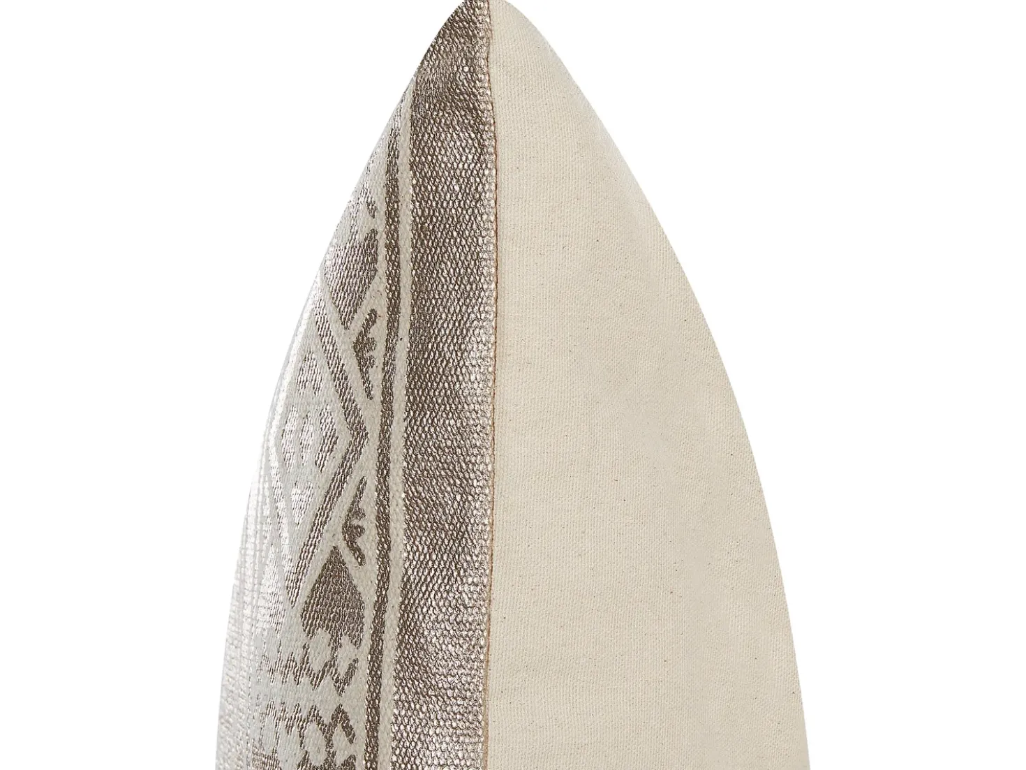 Cuscino decorativo OUJDA Cotone 50 x 50 cm Oro rosa Trama geometrica