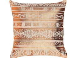 Cuscino decorativo OUJDA Cotone 50 x 50 cm Rame Trama geometrica