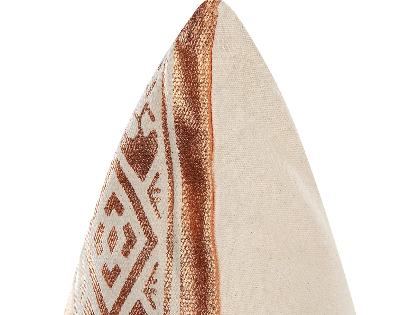 Cuscino decorativo OUJDA Cotone 50 x 50 cm Rame Trama geometrica