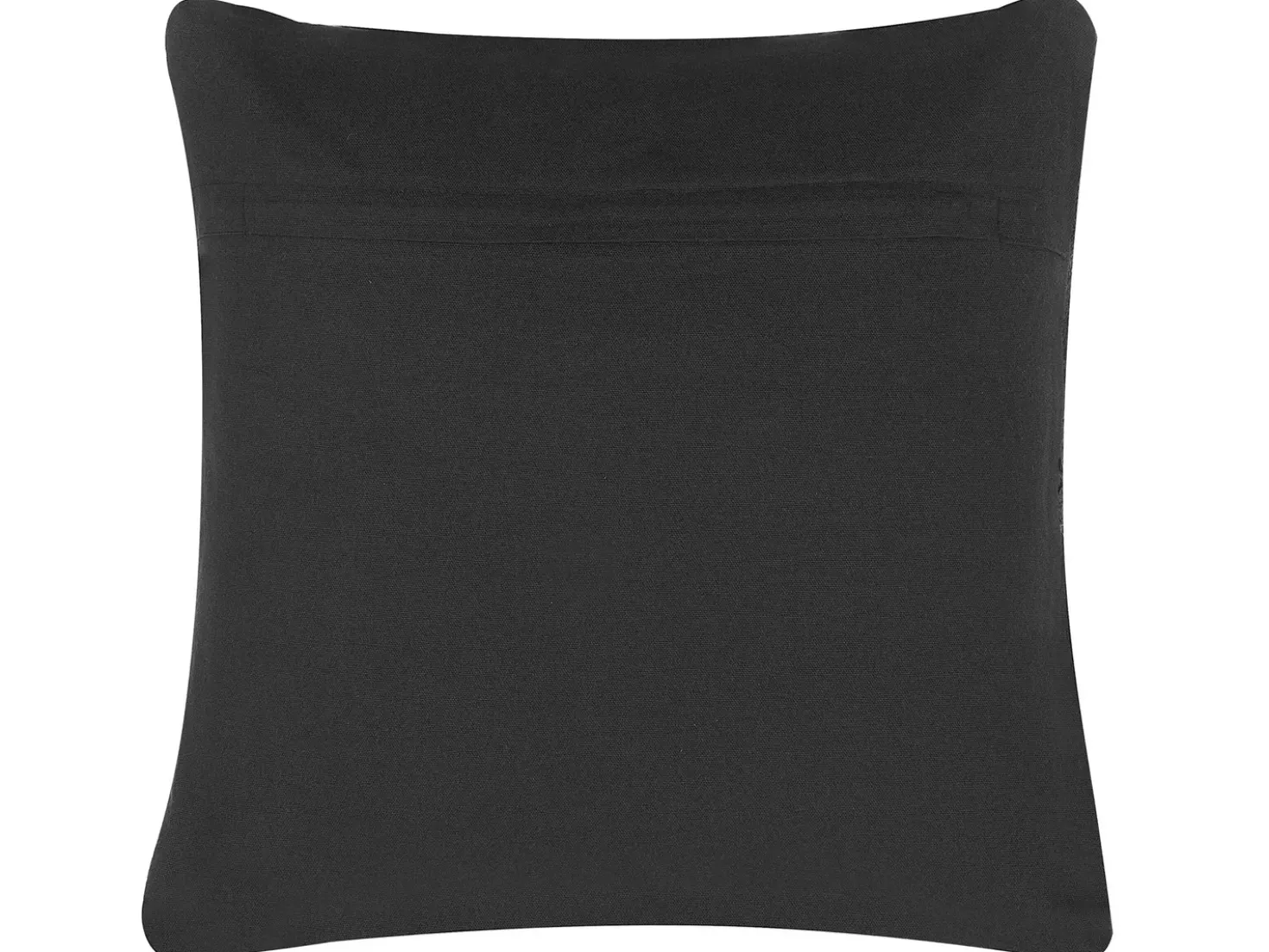 Cuscino decorativo PAIKA Cotone 45 x 45 cm Grigio scuro Tinta unita