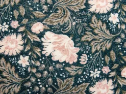 Cuscino decorativo PARROTIA Velluto 45 x 45 cm Foglia di tè Trama floreale