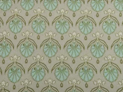 Cuscino decorativo PICTUS Velluto 45 x 45 cm Verde Trama di piante