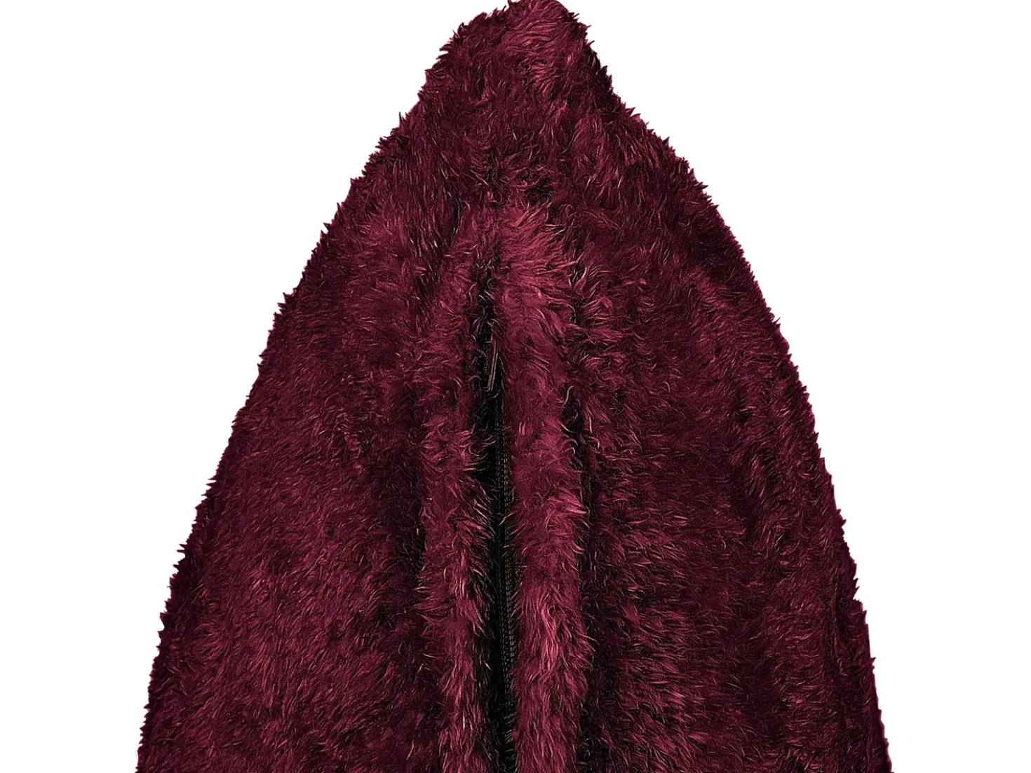 Cuscino decorativo PILEA Finta pelliccia 45 x 45 cm Bordeaux Tinta unita