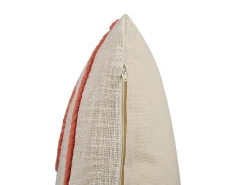 Cuscino decorativo PLEIONE Cotone 45 x 45 cm Corallo Trama astratta