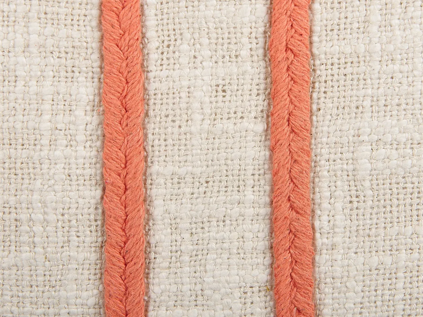 Cuscino decorativo PLEIONE Cotone 45 x 45 cm Corallo Trama astratta