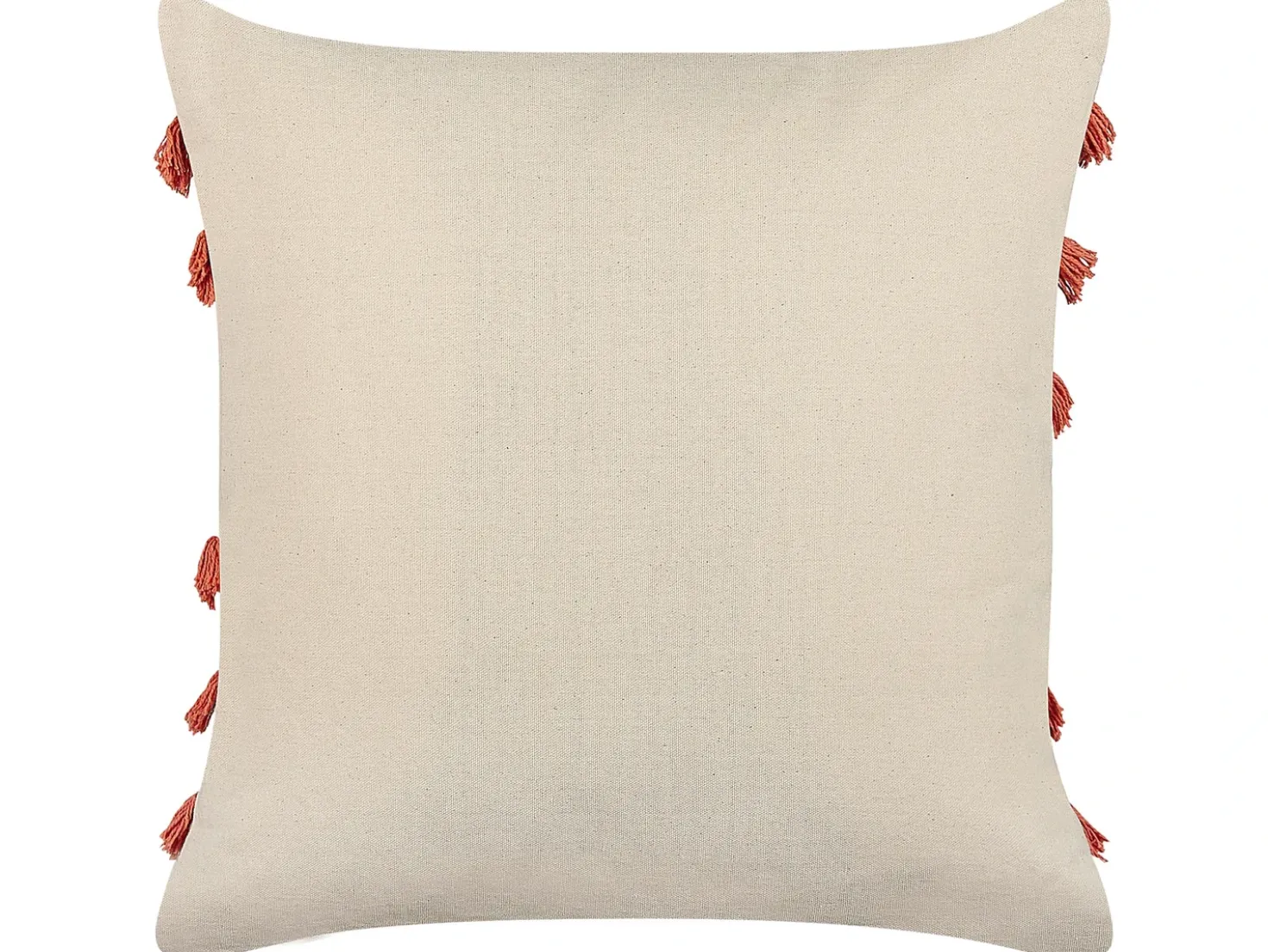 Cuscino decorativo PLEIONE Cotone 45 x 45 cm Corallo Trama astratta