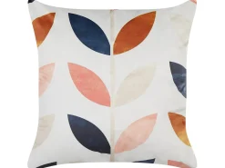 Cuscino decorativo QUINOA Velluto 45 x 45 cm Multicolore Trama di piante