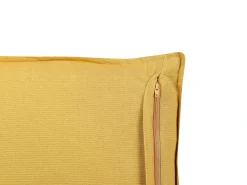 Cuscino decorativo RAPIS Velluto 45 x 45 cm Giallo Trama geometrica