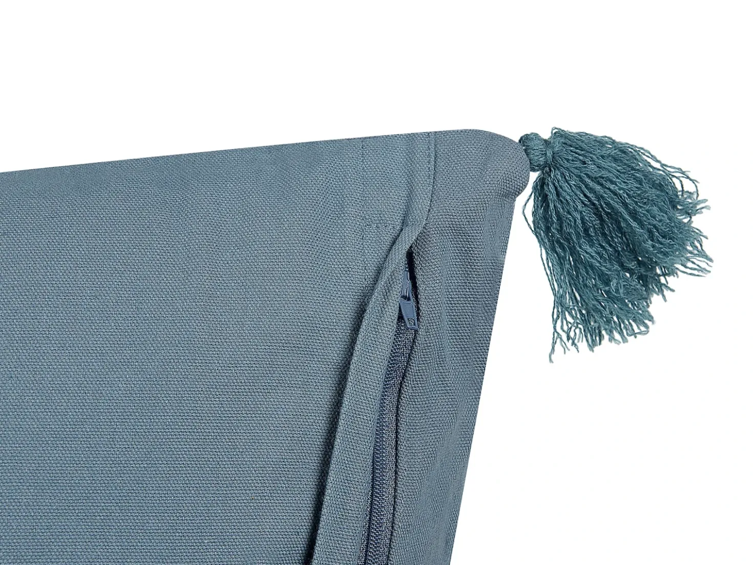 Cuscino decorativo RIBES Velluto 45 x 45 cm Blu scuro Trama floreale