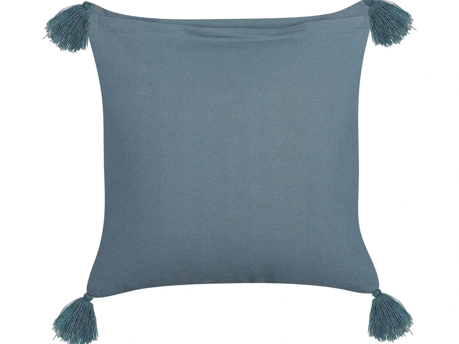 Cuscino decorativo RIBES Velluto 45 x 45 cm Blu scuro Trama floreale