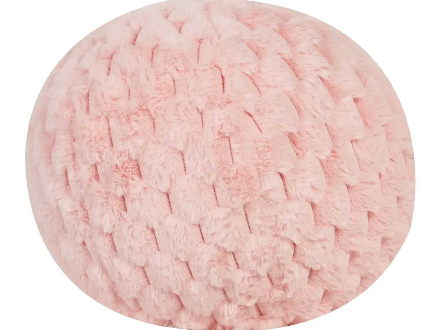 Cuscino decorativo ROSEA Finta pelliccia 30 x 30 cm Rosa Tinta unita