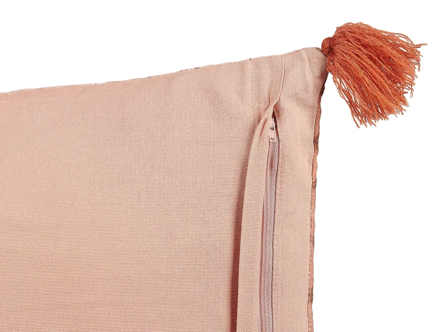 Cuscino decorativo RUMHORA Velluto 45 x 45 cm Rosa Trama floreale