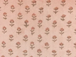Cuscino decorativo RUMHORA Velluto 45 x 45 cm Rosa Trama floreale