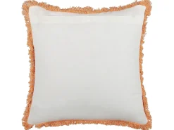 Cuscino decorativo SATIVUS Cotone 45 x 45 cm Arancione Trama floreale