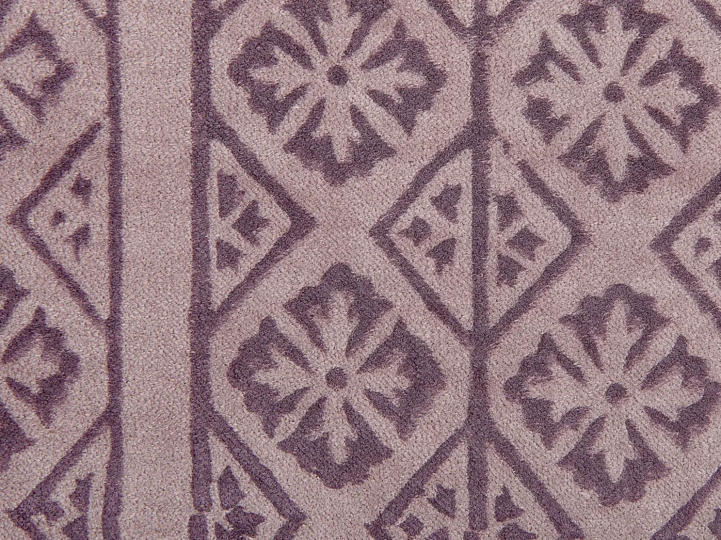 Cuscino decorativo SILYBUM Velluto 45 x 45 cm Rosa Trama geometrica