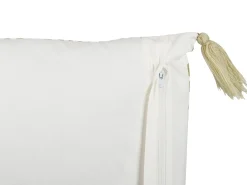 Cuscino decorativo SYRINGA Cotone 45 x 45 cm Verde Trama geometrica