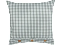 Cuscino decorativo TALYA 45 x 45 cm Verde menta Trama a scacchi