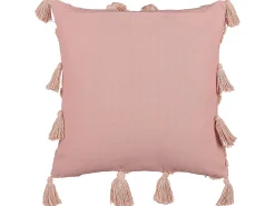 Cuscino decorativo TORENIA Cotone 45 x 45 cm Rosa Trama geometrica
