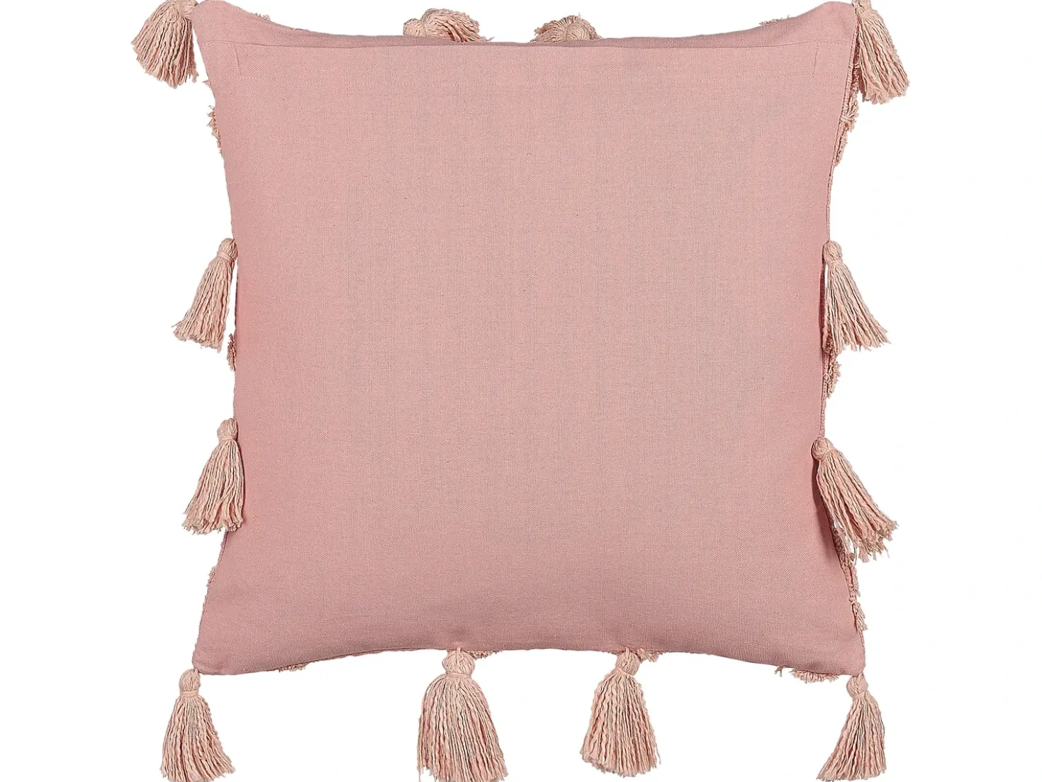 Cuscino decorativo TORENIA Cotone 45 x 45 cm Rosa Trama geometrica