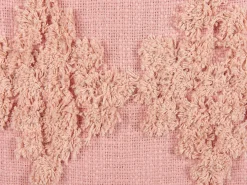Cuscino decorativo TORENIA Cotone 45 x 45 cm Rosa Trama geometrica