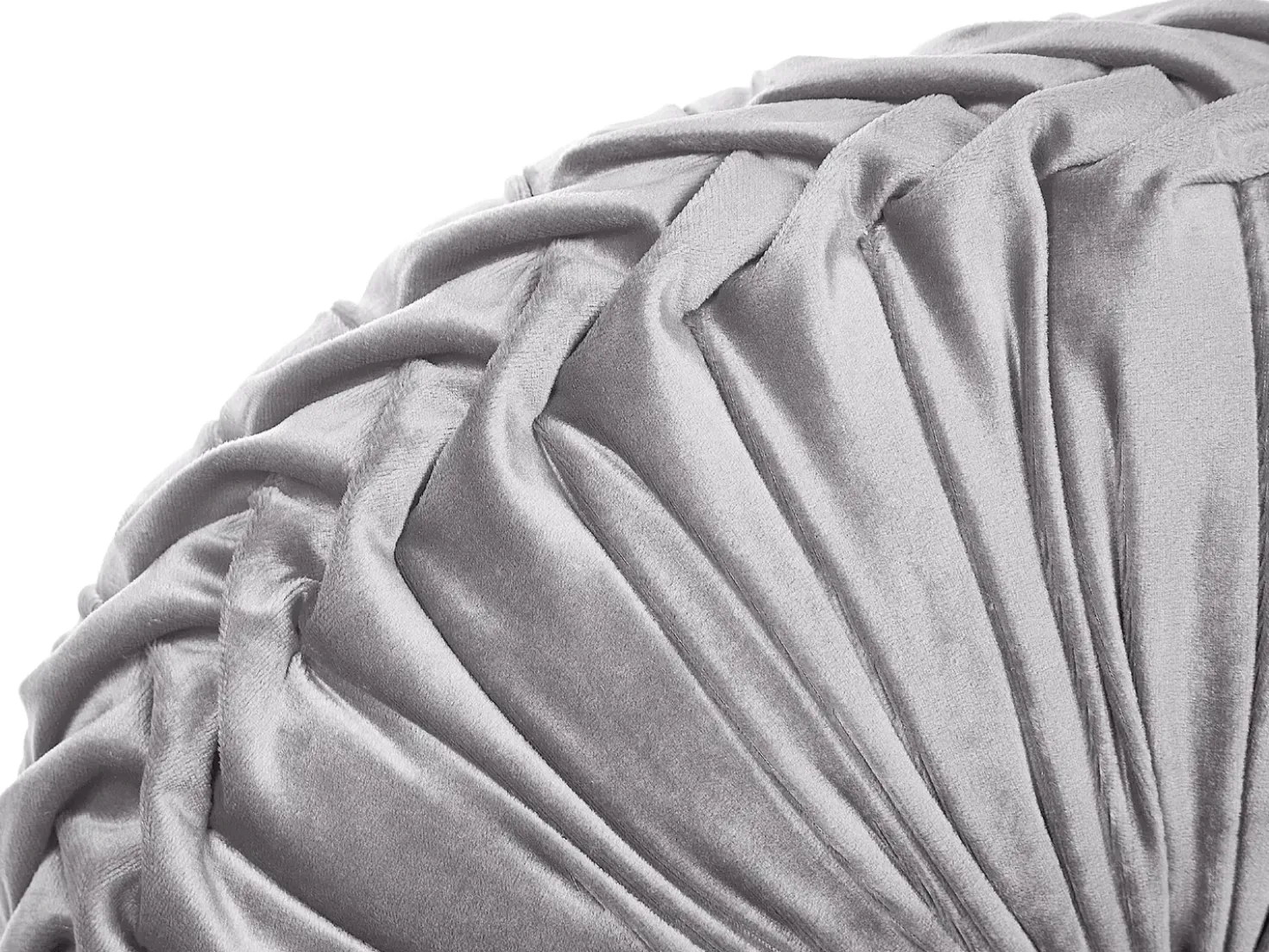 Cuscino decorativo UDALA Velluto 40 x 40 cm Grigio Tinta unita