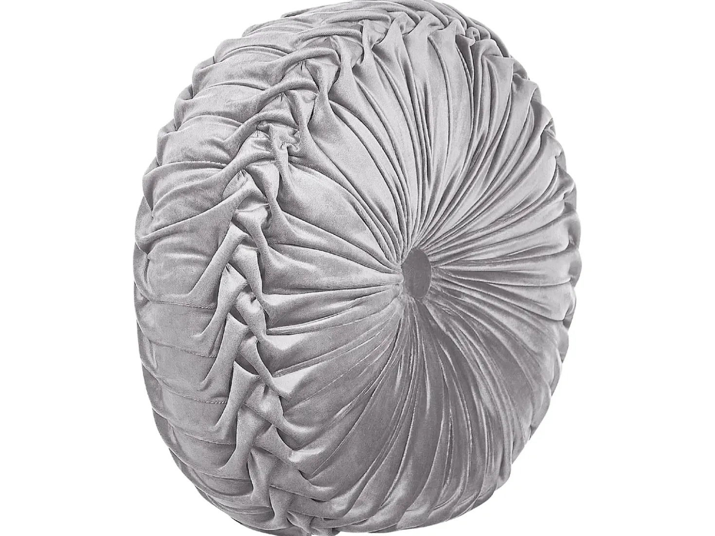 Cuscino decorativo UDALA Velluto 40 x 40 cm Grigio Tinta unita
